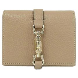 Gucci JACKIE 1961 Bi-Fold Wallet Beige