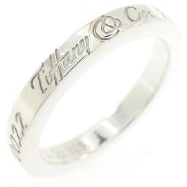 Tiffany & Co Bague étroite Tiffany Notes Argenté