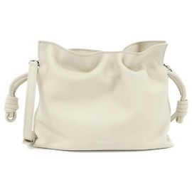 Pochette Mini Flamenco Loewe Blanc Écru