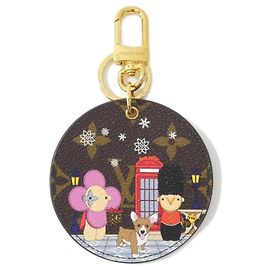 Chaveiro Ilustrado Christmas Louis Vuitton Marrom