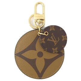 Louis Vuitton Monogram Porte Clés Illustré Porte-clés Marron