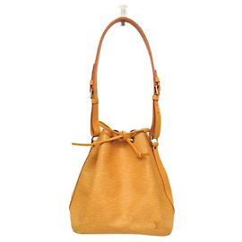Louis Vuitton Petit Noe Handbag Epi Leather Medium Yellow
