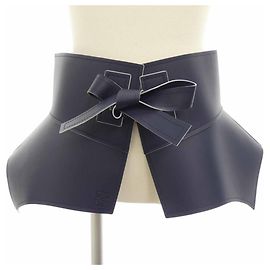 Loewe Navy Ribbon Belt Navy blue