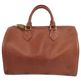 Louis Vuitton Speedy Handbag Epi Leather 30 Orange
