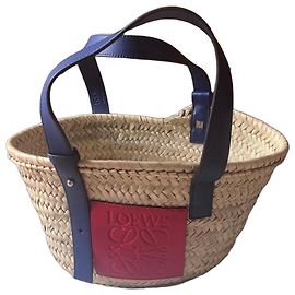 Cesta Loewe Palma Rosso e Blu Rosso Blu