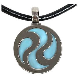 Bulgari Collar Allegra Optical en oro de 18K de Bvlgari Negro Plata Azul