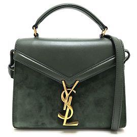 Borsa a mano Cassandra Mini Top Handle Yves Saint Laurent Verde