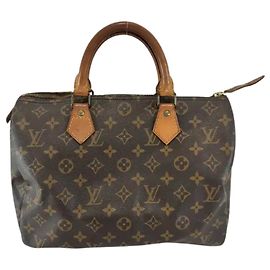 Louis Vuitton Speedy Handbag Monogram Canvas 30 Brown