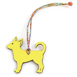 Hermès Charm Petit H Chihuahua Hermes Rot Gelb