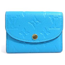 Monedero Louis Vuitton Monogram Empreinte Turquesa Turquesa