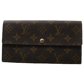Louis Vuitton Vintage Sarah Wallet Monogram Canvas medium Brown