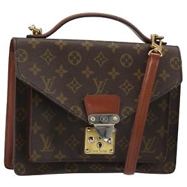 LOUIS VUITTON Bolsa de Ombro Monogram Monceau 26 M51187 LV Auth 186852 Monograma