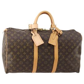 LOUIS VUITTON Bolsa Boston Monogram Keepall 50 M41426 LV Auth 185599SAM Monograma