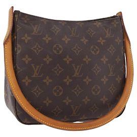 LOUIS VUITTON Bolsa de Ombro Monogram Looping MM M51146 LV Auth 187588A Monograma