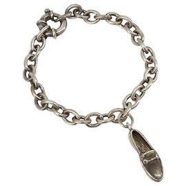 GUCCI Bracelet Ag925 Silver Auth SW2376 Silvery