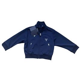Chaqueta corta Prada azul marino de algodón Azul