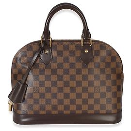 Louis Vuitton Damier Ebene Canvas Alma PM Marrom