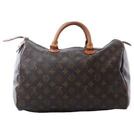 Bolsa Louis Vuitton Speedy 35 Monogram Canvas Marrom M41524 Marrom