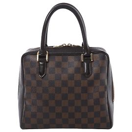 Sac à main Louis Vuitton Brera Damier Ebene marron N51150 Rouge