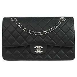 Chanel Timeless - Classic Double Flap Bag Leather medium Black
