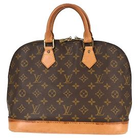Louis Vuitton Alma Monogram Canvas PM Castaño