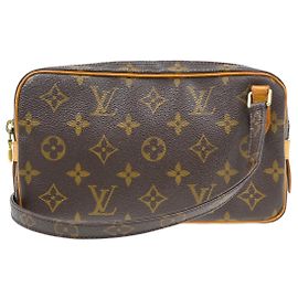 Louis Vuitton Pochette Marly Bandouliere Monogram Canvas Marrone