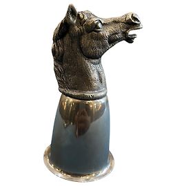 Gucci Silberner Pferdekopf-Becher Andere