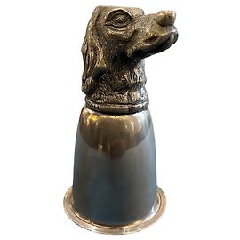 Gucci Silberner Hundekopf-Becher Andere