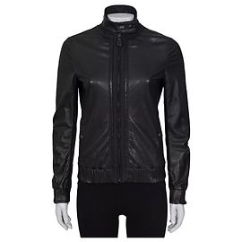Schwarze Lederjacke Bottega Veneta - IT 38 / XS Gebraucht Andere