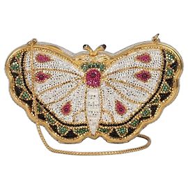 Pochette Judith Leiber Butterfly Crystal Pre-owned Autre