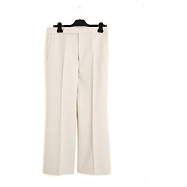 Céline Phoebe Philo Gerade Wollhose Putty Beige