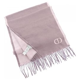 Echarpe de seda Christian Dior roxa Roxo