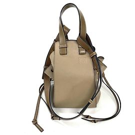 Petit sac à main à cordon Loewe Hammock Marron