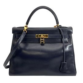 Hermès Hermes Kelly 32 Handbag Navy blue