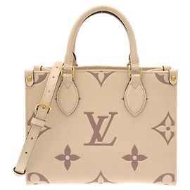 Bolsa Louis Vuitton Bicolor Monogram Empreinte OnTheGo PM Bege