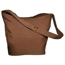 Bolsa de ombro Valentino Garavani em nylon castanho Marrom