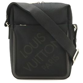 Bolsa de Ombro Louis Vuitton Damier Geant Citadin Preto