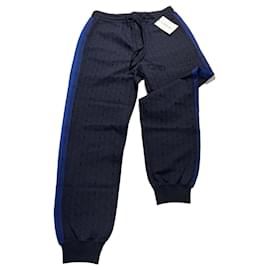 Lanvin Monogram Jogging Pants Navy Blue Blue Dark blue