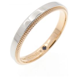 Autre Marque Vendome Au750 Roségold Platin Ring Golden