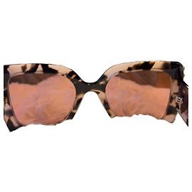 Occhiali da sole Carolina Herrera tartarugati Marrone Nero Bianco