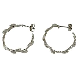 Tiffany & Co Tiffany Vintage Leaf Earrings Silvery