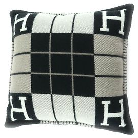Hermès Hermes Avalon III Wool Cushion Black