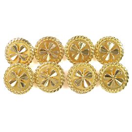Chanel Kleeblatt-Knopf Accessoire-Set Golden