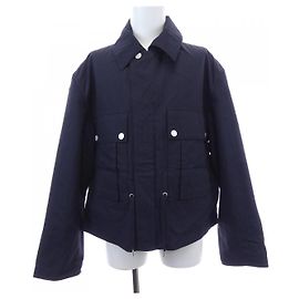 Hermès Hermes Leather Jacket Blue Navy blue