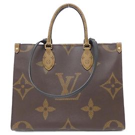 Borsa Louis Vuitton OnTheGo Monogram Giant Marrone