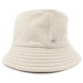Hermès LA PARISIENNE H PASSANT Calvi 100% Kaschmir Hut Beige