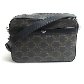 Céline Bolsa de Ombro Celine Triomphe Canvas Preto