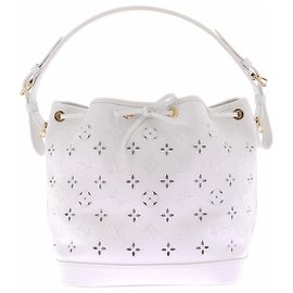 Louis Vuitton Bolsa Noé em couro branco Branco