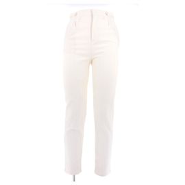 Calças Saint Laurent brancas de lã Branco