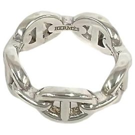 Hermès Hermes Chaine d'Ancre Enchainée Ring Silber